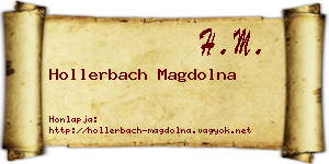 Hollerbach Magdolna névjegykártya