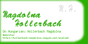 magdolna hollerbach business card